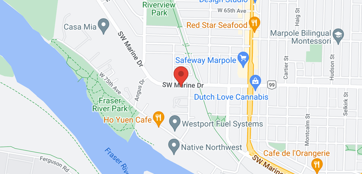 map of 1666 SW MARINE DRIVE